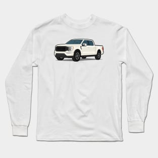 Car truck off road f-150 white Long Sleeve T-Shirt